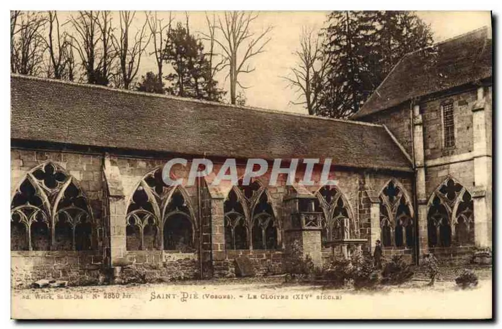 Saint-Pie (Vosges) — O Claustro (século XIV) — Ad. Walle, Saint-Dié, N° 2850 - Frente