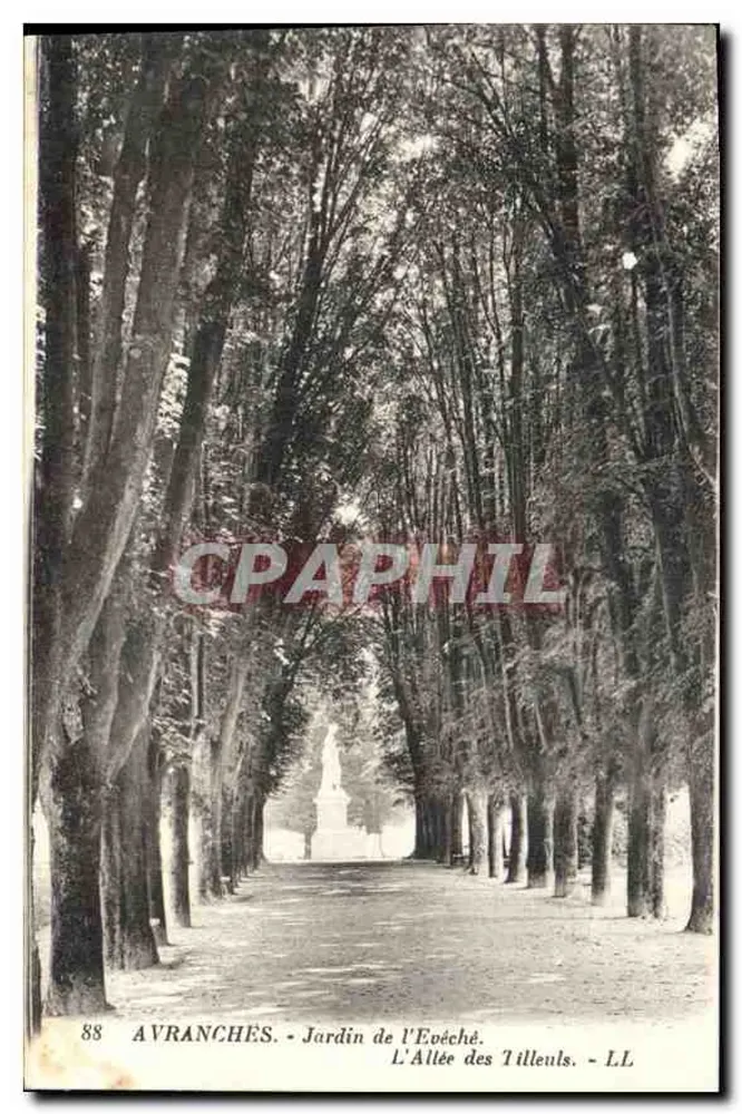 Avranches - Garten des Bischofs. Die Allee der Linden - LL - Vorderseite