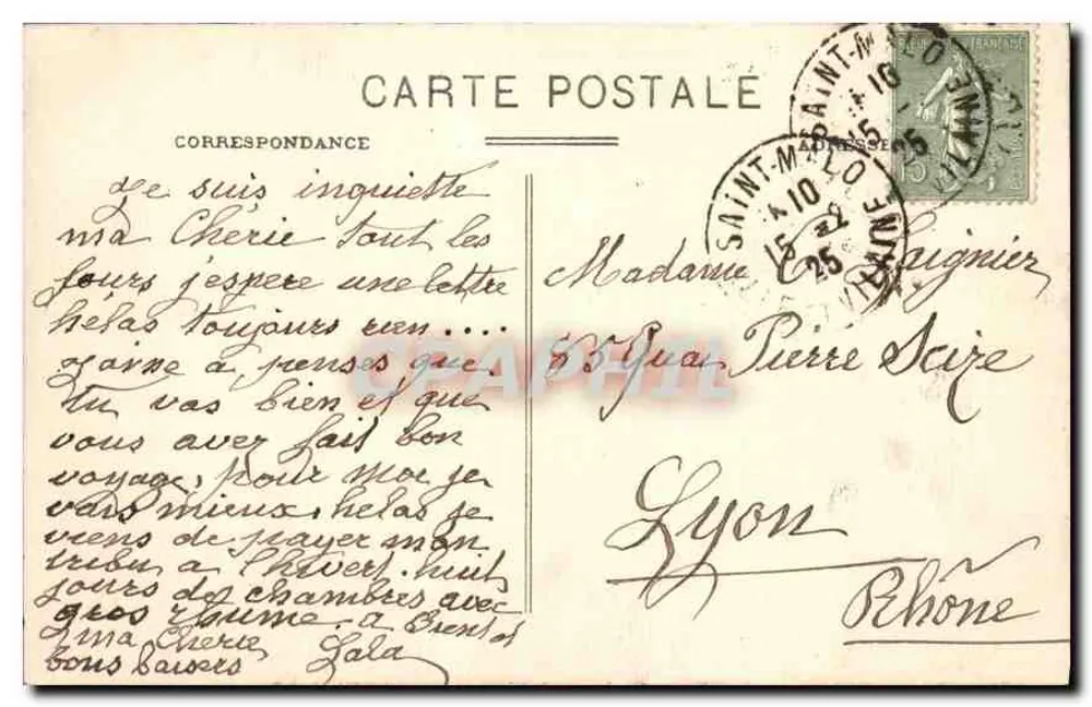 Die Mauern von Saint-Malo — Sturmtag — Verlag: G.F. (L.-ETV.) - Rückseite