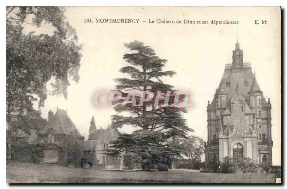 Montmorency — Schloss Dino und seine Anlagen — E. Mt. - Vorderseite