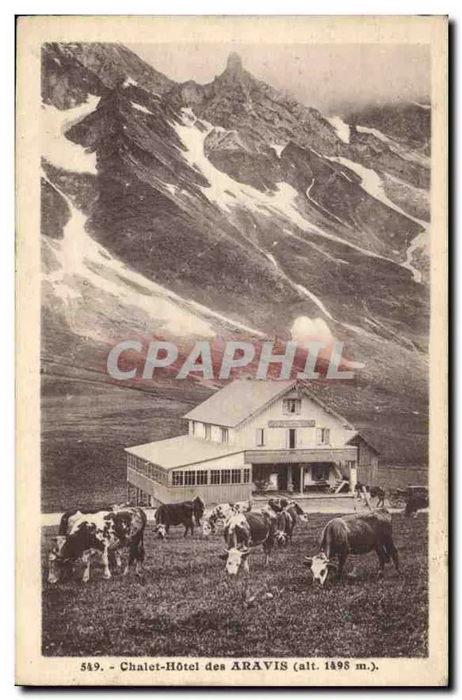 Chalet-Hotel de los ARAVIS (alt. 1498 m.) — Serie 549 — L. Morand, fotógrafo-editor (Alta Saboya) - Anverso