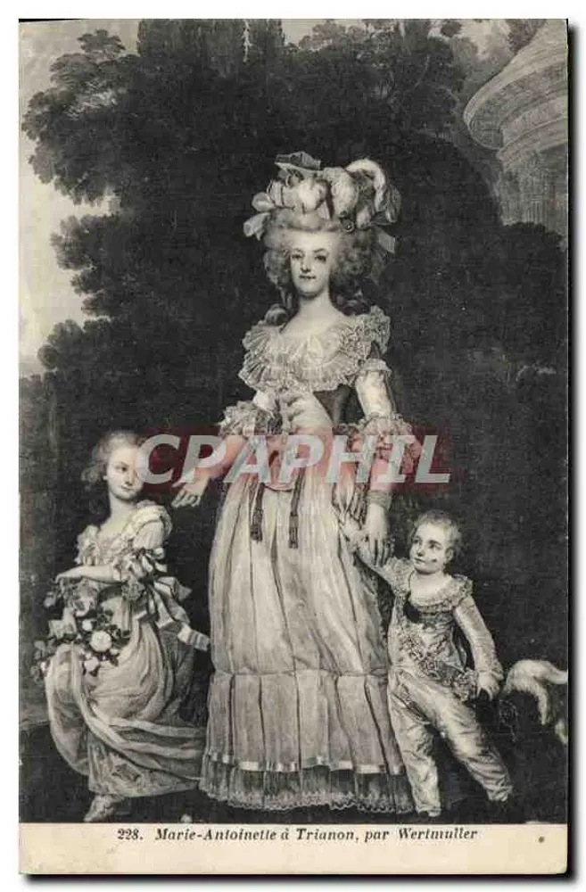 Marie-Antoinette em Trianon — por Wertmüller — n° 228 - Frente