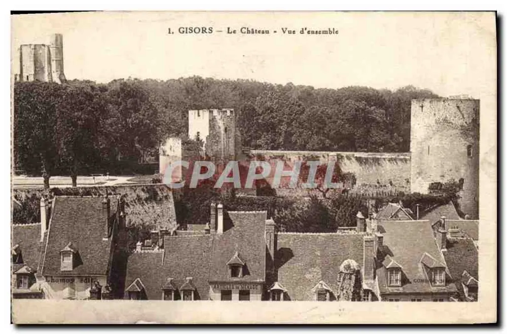 Gisors — O Castelo — Vista geral — Editor Lhomoy, n°1 - Frente
