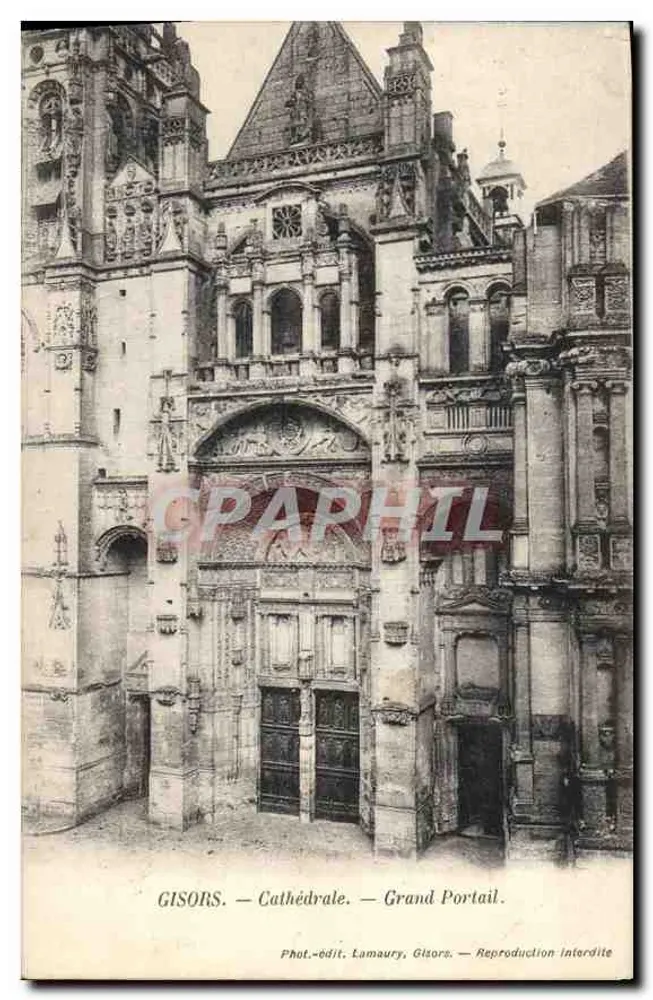 Gisors — Kathedrale — Großer Portal — Foto-Verlag Lamaury, Gisors - Vorderseite