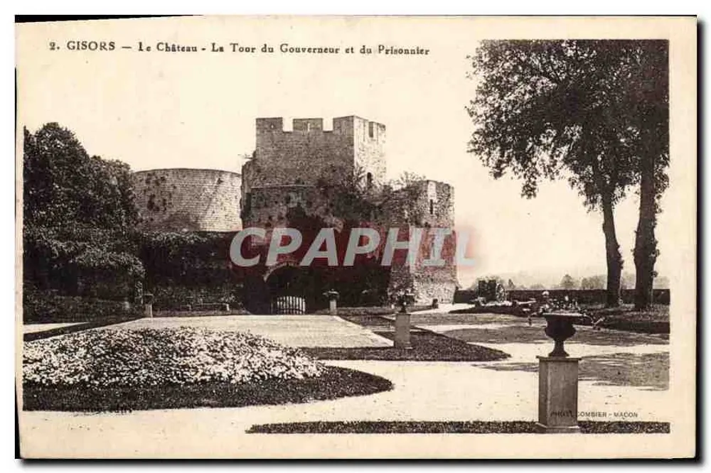 Gisors — Das Schloss — Die Turm des Gouverneurs und des Gefangenen — Photo Combier, Mâcon - Vorderseite