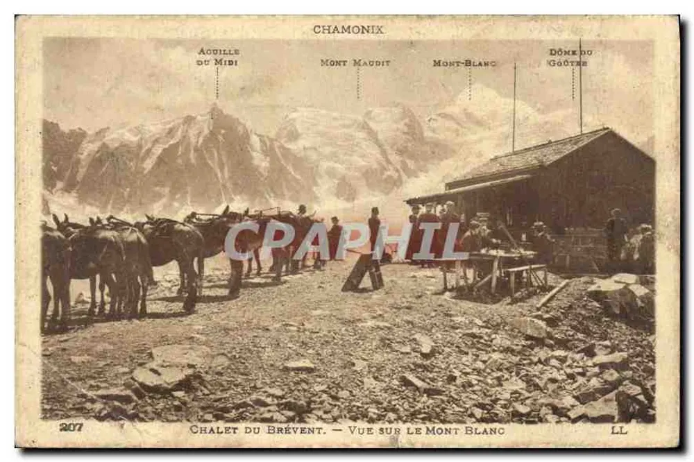 Chalé do Brévent — Vista do Monte Branco — Chamonix - Frente
