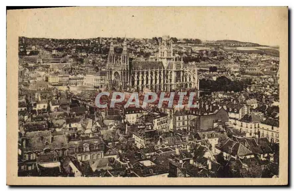 Rouen — Allgemeiner Blick und Kirche Saint-Ouen — Cie des Arts Photographiques - Vorderseite