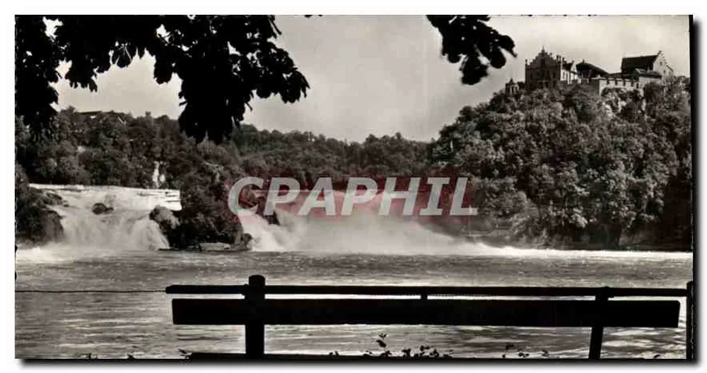 Rheinfall — Ansicht von einer Plattform — J. Gsbereli AG, Photo-Verlag, Thalwil - Vorderseite