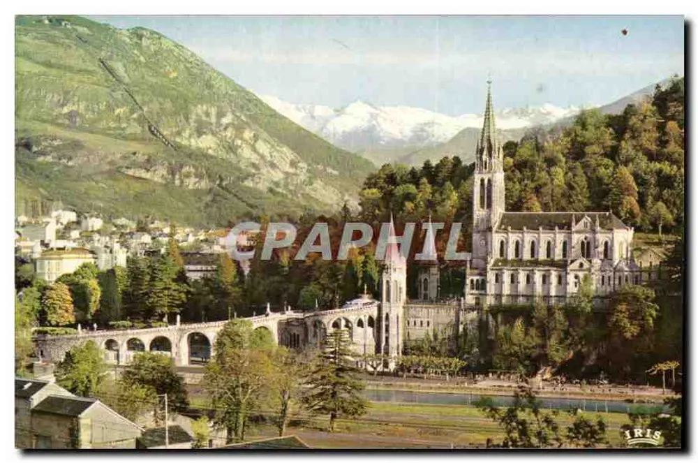 Lourdes — A Basílica e o Pic du Jer — Édition A. DOUCET - Frente