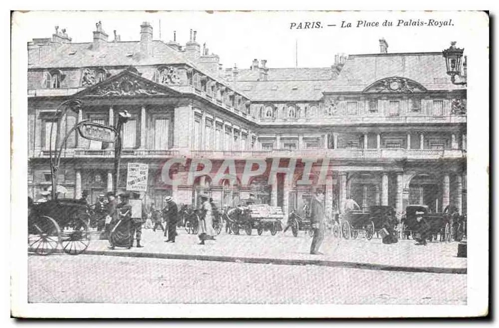 Paris — A Place do Palais-Royal — editor não identificado - Frente