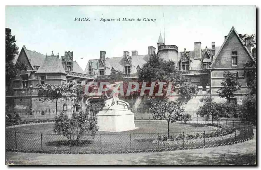 Paris - Square e Museu de Cluny — Graphphil - Frente