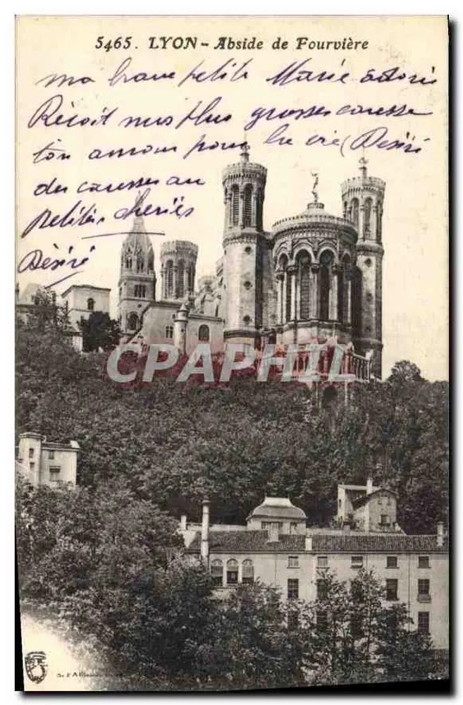 LYON - Abside de Fourvière — editor F. A. Allais, n° 5465 - Frente