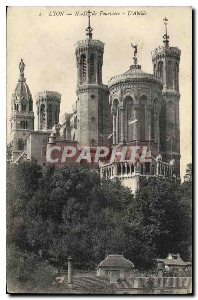 LYON — N.-D. de Fourvière — A Abside - Frente