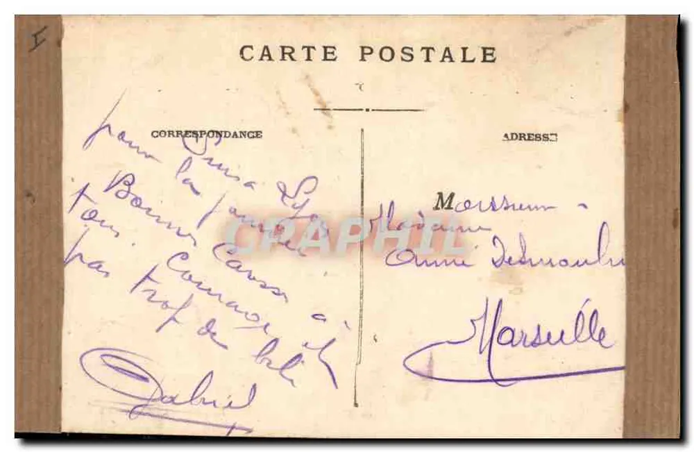 LYON — Nossa Senhora de Fourvière — A Fachada — E.R. - Verso
