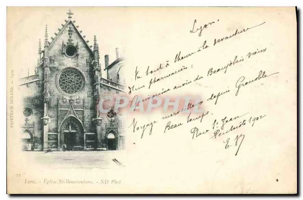 Lyon - Igreja de São Bonaventura — Papeterie Réthland, n°23 - Frente