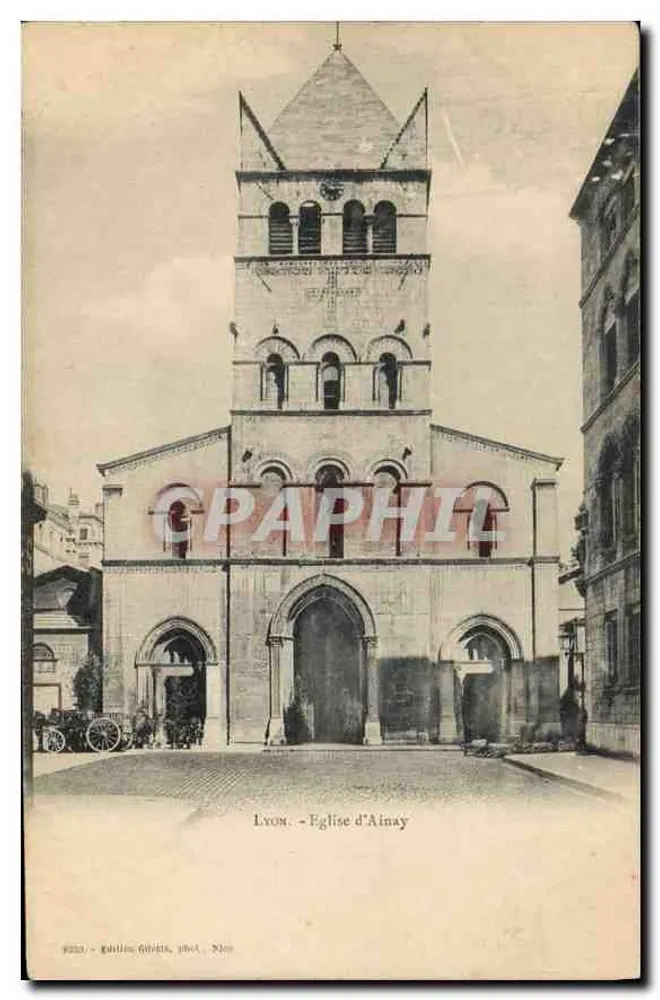 Lyon - Igreja de Ainay — Editor G. Gillet, N° 9220 - Frente