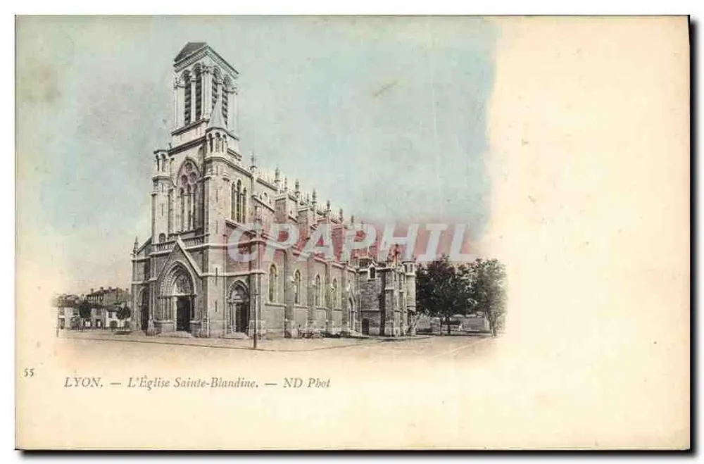 Lyon — A Igreja de Santa Blandina — ND Pbot - Frente