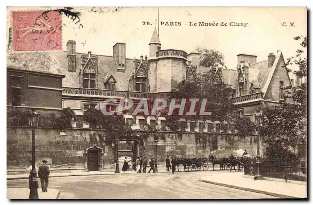 PARIS – O Museu de Cluny — C.M. n°26 - Frente
