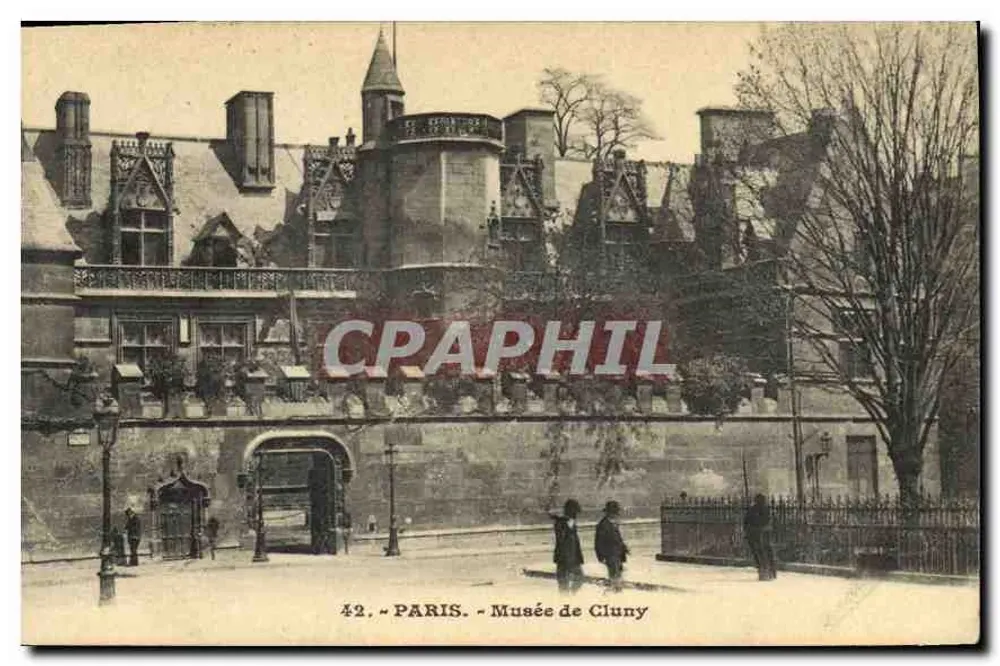 Paris - Musée de Cluny — éditeur inconnu, n° 42 - Frente