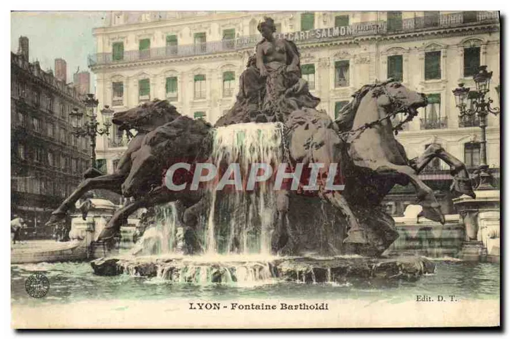LYON - Fontaine Bartholdi — Edit. D. T. - Frente