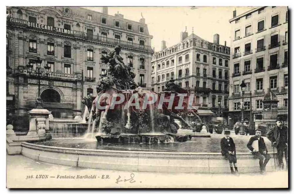LYON — Fontaine Bartholdi — E.R. n°328 - Frente