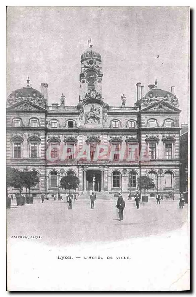 Lyon — L'Hôtel de Ville — éditeur STAERCK, PARIS - Frente