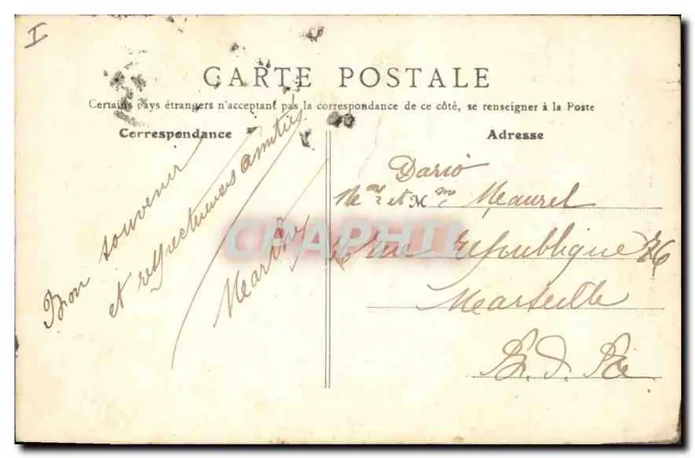 Lyon - A Igreja de Fourvières — B. F., Paris, n° 720 - Verso
