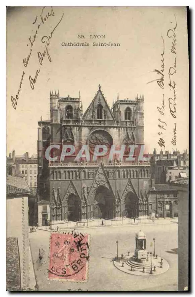 Lyon - Catedral de São João — editor anônimo, n° 39 - Frente
