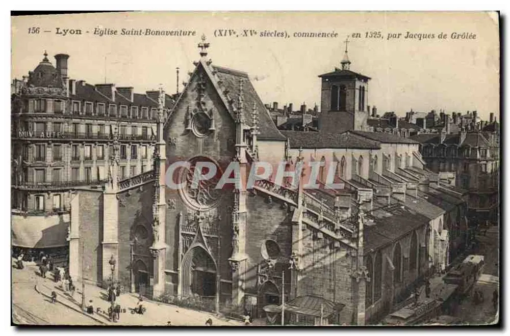 Lyon - Kirche Saint-Bonaventure — XIV., XV. Jahrhundert, begonnen 1325 von Jacques de Grôlée — F. Délis, n°156 - Vorderseite