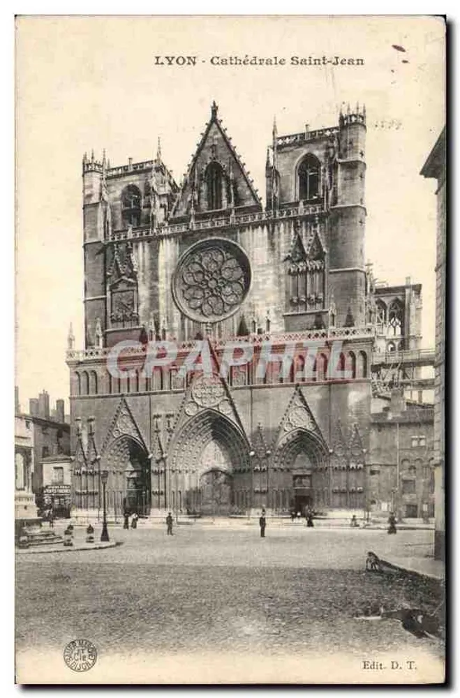 LYON - Catedral de São João — Edit. D. T. - Frente