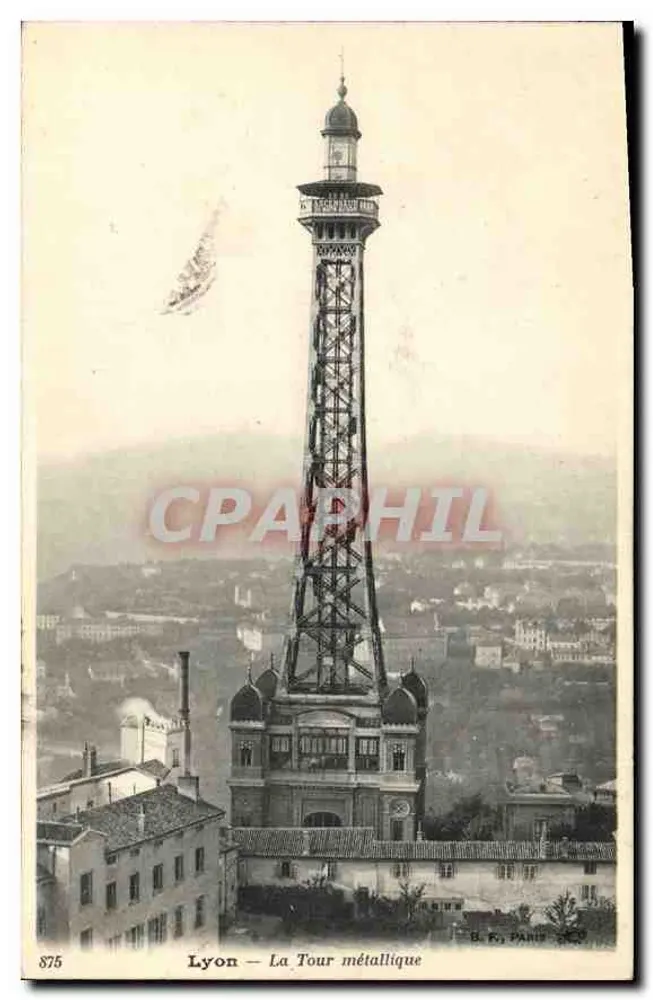 Lyon — A Torre Metálica — B. K., Paris, n° 875 - Frente