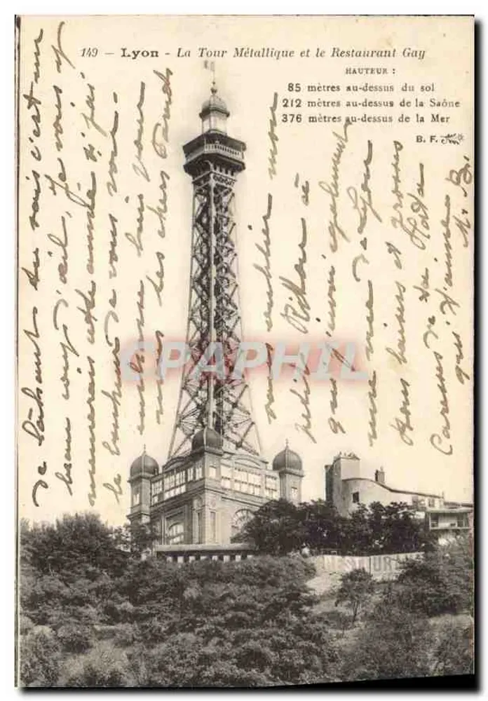 Lyon - Die Metalltürme und das Restaurant Gay — Verlag B. F., Nr. 149 - Vorderseite