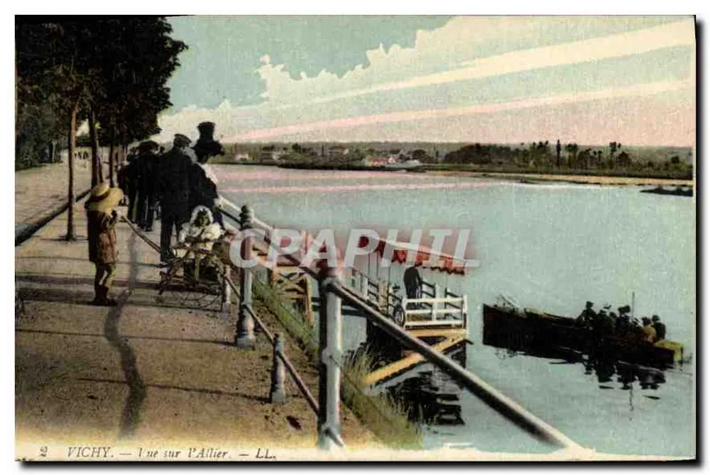 Vichy — Widok na rzekę Allier — LL. - Awers