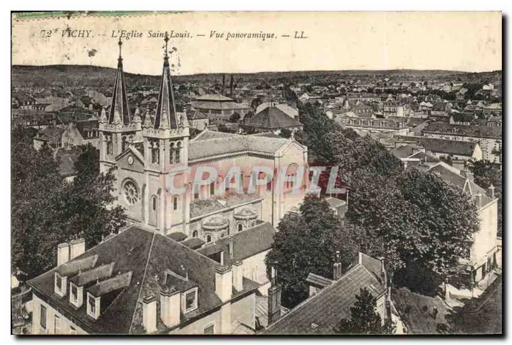 Vichy — Kirche Saint-Louis — Panoramablick — LL. - Vorderseite