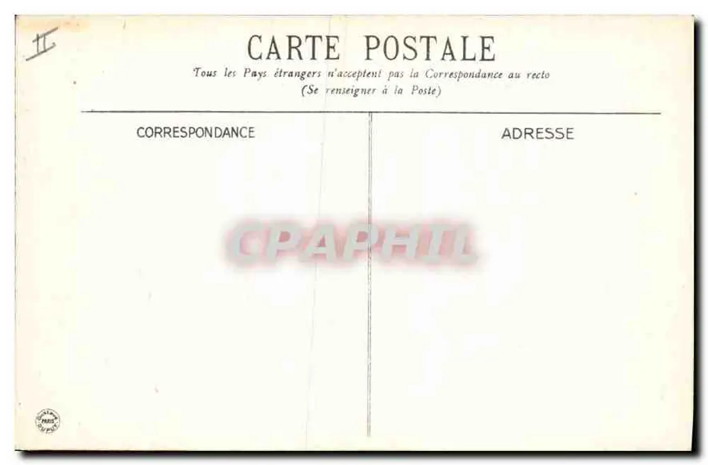 Vichy — Militärkrankenhaus — G.D. - Rückseite