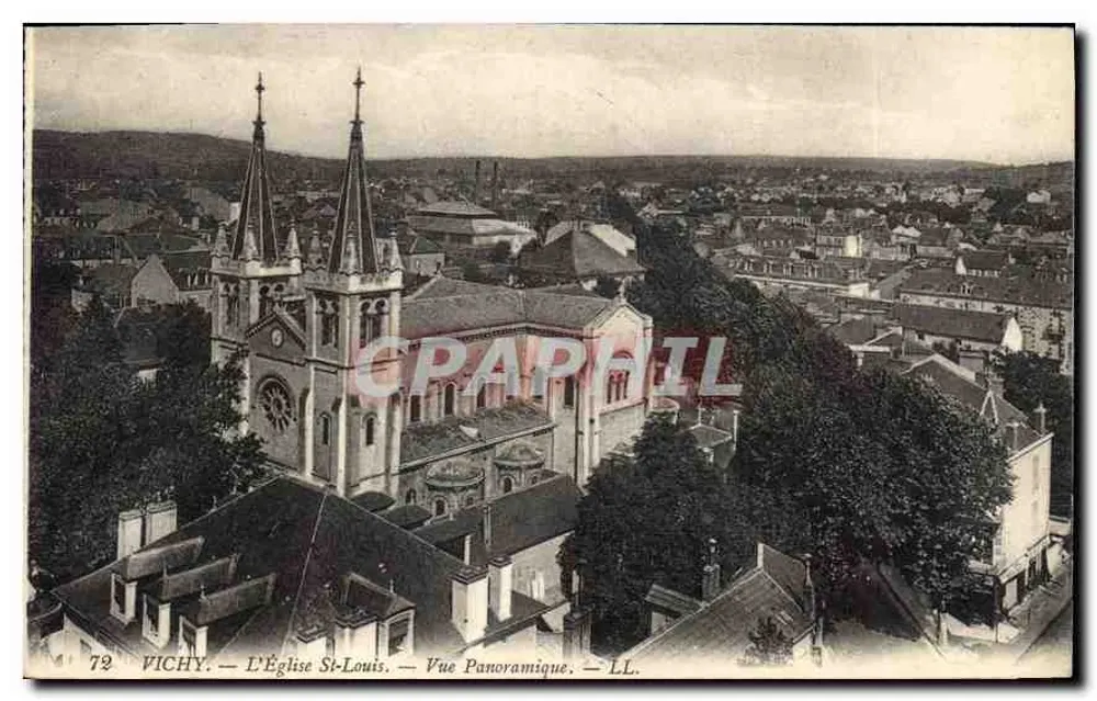 Vichy — Kirche Saint-Louis — Panoramablick — LL - Vorderseite