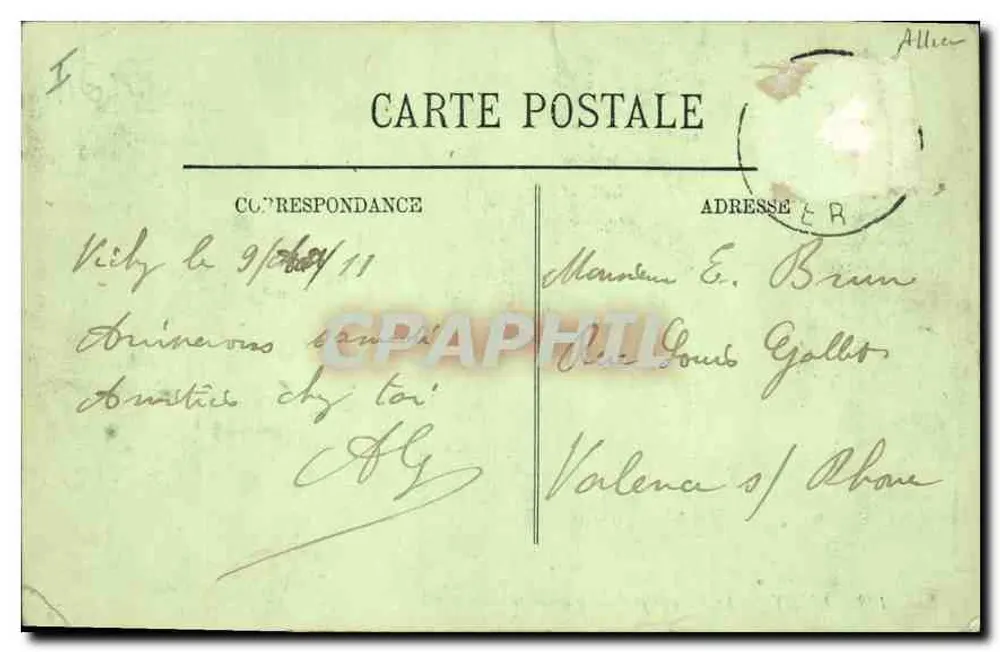 Vichy — Il Parco e la Galleria coperta — LL. n° 198 - Verso