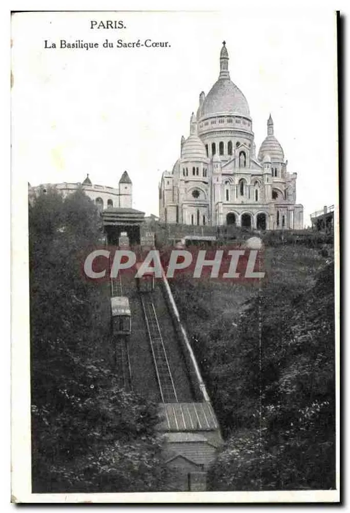 Paris — A Basílica do Sagrado Coração — editor não visível - Frente