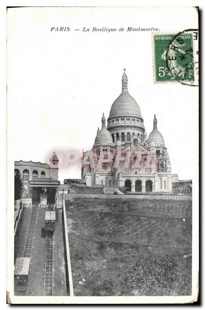 Paris — A Basílica de Montmartre — Editor não visível, número de série não legível - Frente