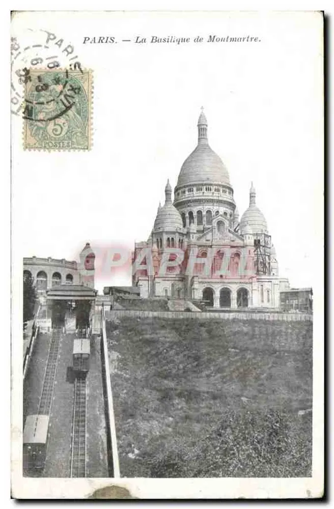 Paris — A Basílica de Montmartre — PAPHIL - Frente