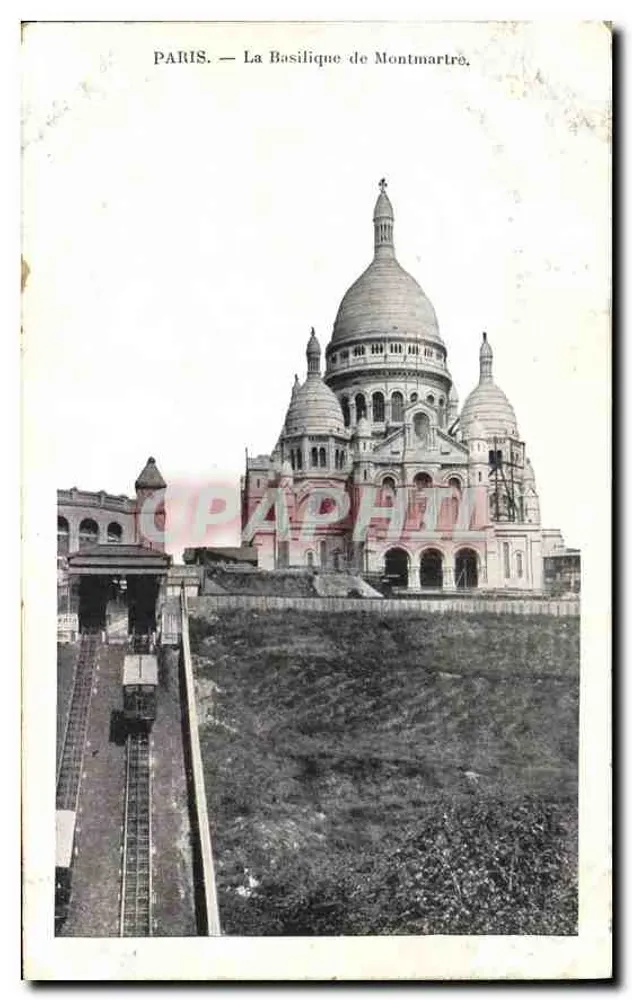 Paris — A Basílica de Montmartre — Editor Graphil - Frente