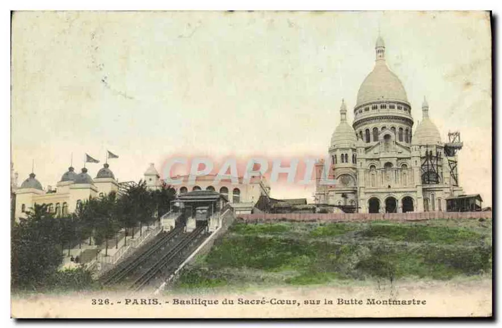 Basilika des Heiligen Herzens, auf dem Montmartre-Hügel — Paris — n°326 - Vorderseite