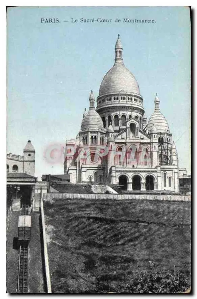 PARIS — Ansicht des Sacré-Cœur von Montmartre - Vorderseite