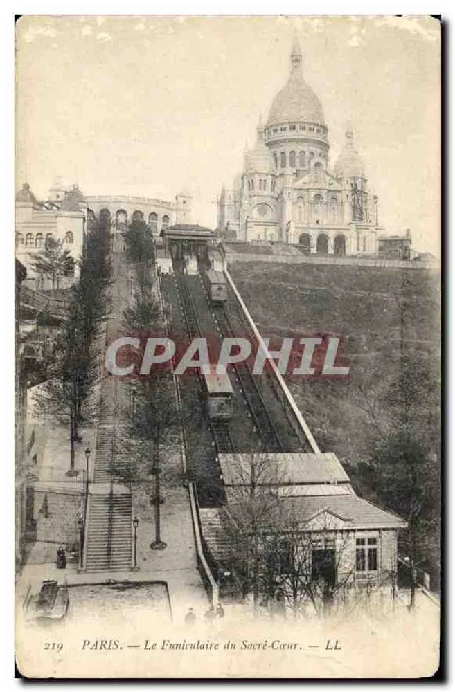 Paris — O Funicular do Sagrado Coração — LL — n°219 - Frente