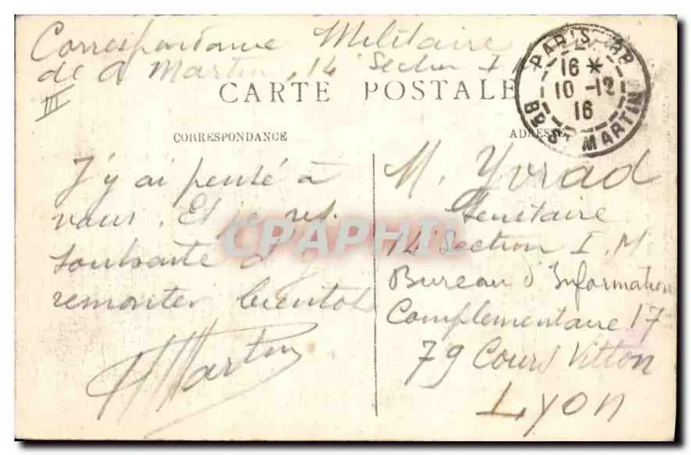 Paris-Montmartre — Der Funicular und das Sacré-Cœur — Verlag (C.M.) - Rückseite