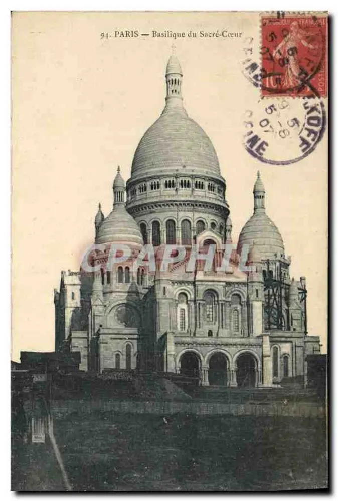 PARIS — Basílica do Sagrado Coração — n° 94 - Frente