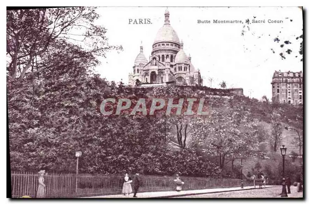 Paris. Butte Montmartre, das Heilige Herz - Vorderseite