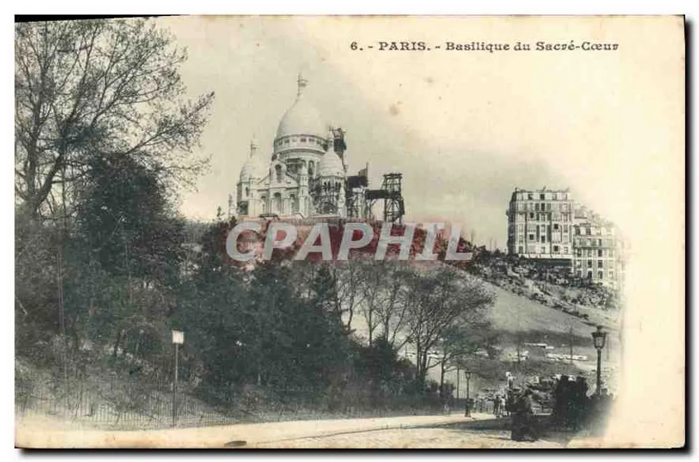 Paris - Basílica do Sagrado Coração — editor desconhecido, n° de série 6 - Frente