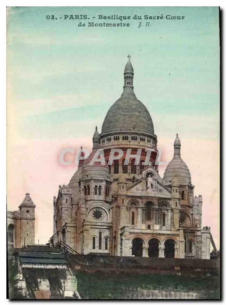 Paris - Basilika des Heiligen Herzens von Montmartre - J. H. - n°03 - Vorderseite