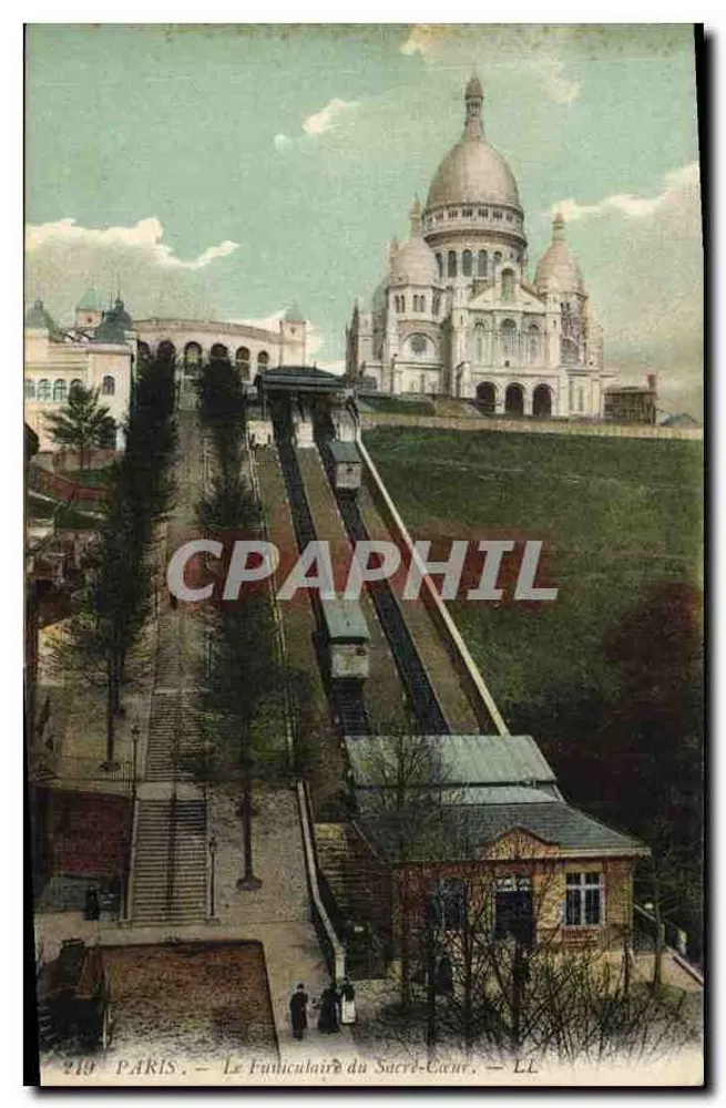 Paris — O Funicular do Sagrado Coração — LL - Frente